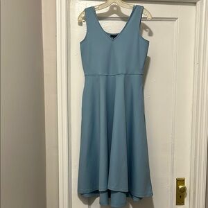 Elegant Blue Sleeveless Dress